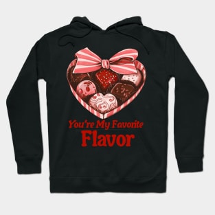 Valentine's Day: My Favorite Flavor - Heart Box of Chocolates Hoodie